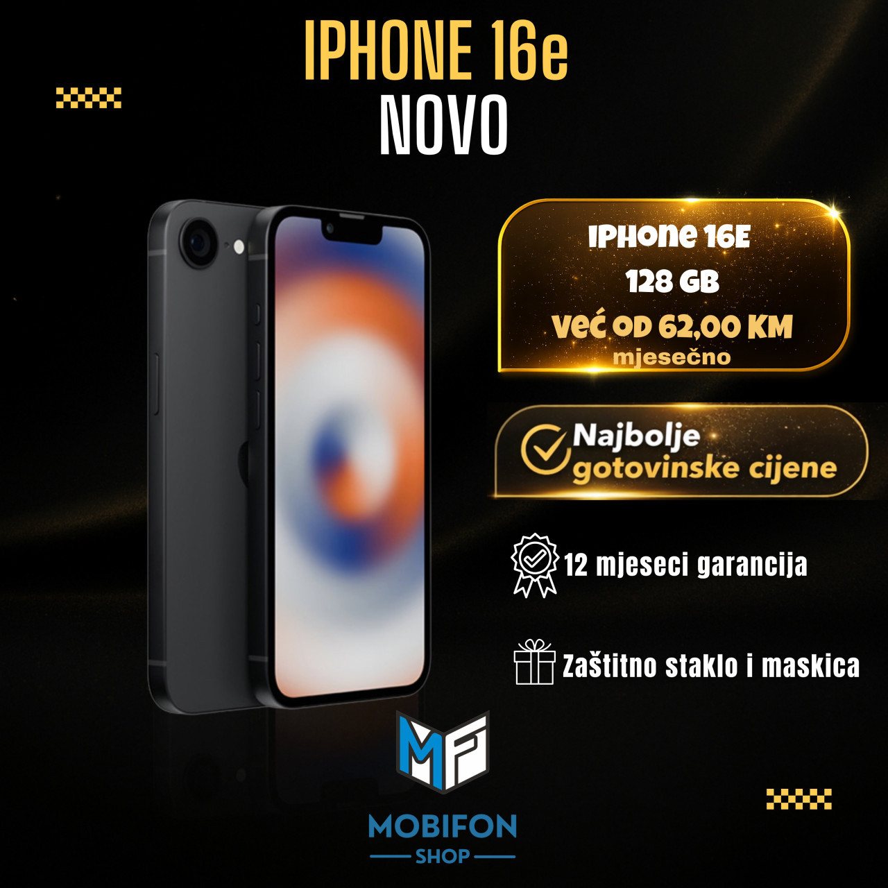 Apple iPhone 16e 128 — fotografija 1