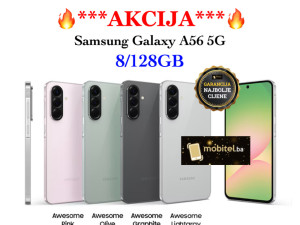 Samsung Galaxy A56 5G 8GB 128GB Lightgray Graphite Pink Olive — fotografija 1