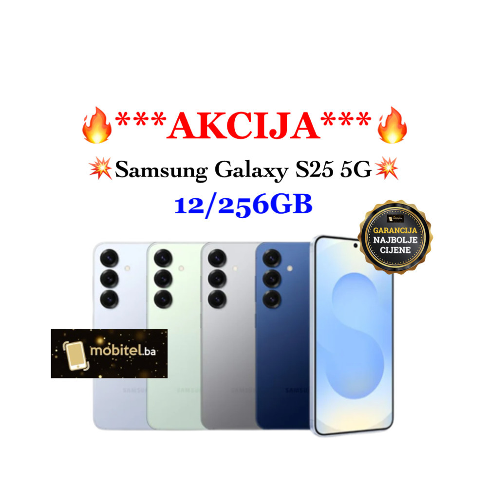 Samsung Galaxy S25 5G 12GB 256GB Silver Shadow / Navy / Blueblack — fotografija 1