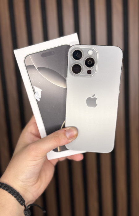 iPhone 16 Pro Max - 99% | Natural Titanium - PERFEKTNO STANJE | — fotografija 1