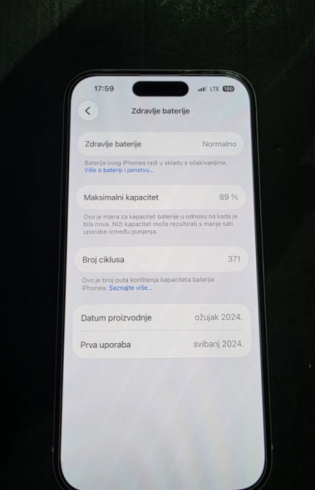 Iphone 15 256 89%BH — fotografija 1
