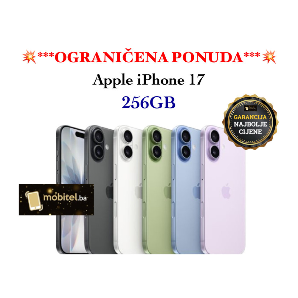 Apple iPhone 17 256GB Black White Sage Mist Blue Lavender AKCIJA — fotografija 1
