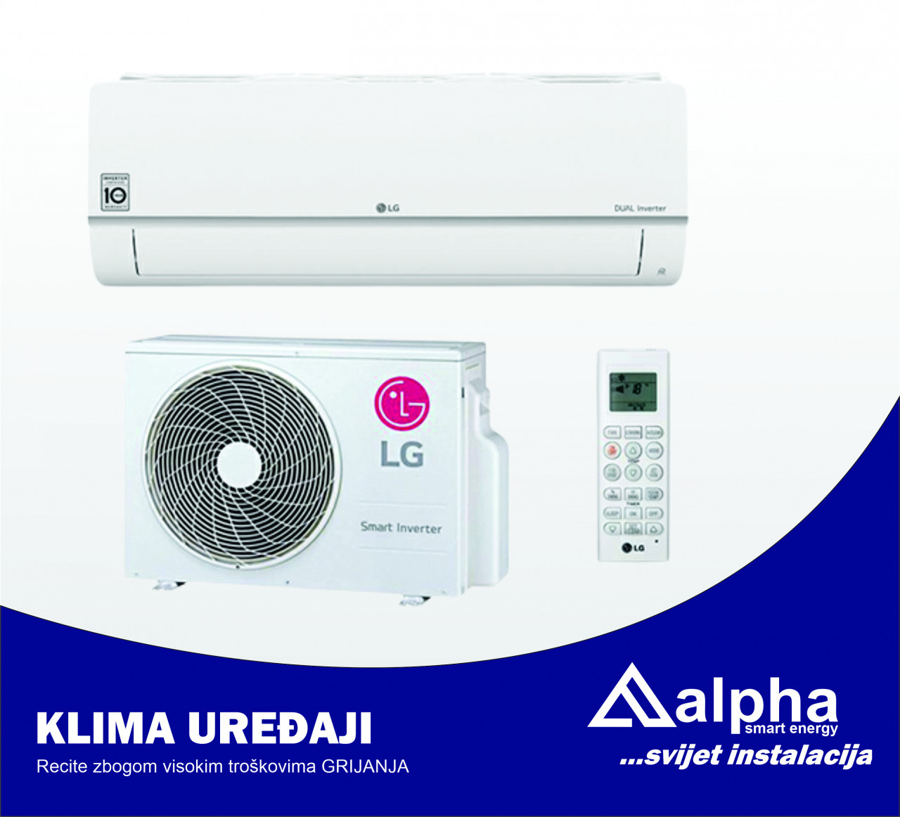 KLIMA uređaj LG S12EQ DUAL Inverter 3,5 kW — fotografija 1
