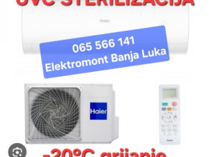 Klima 12 inverter Haier PEARL -20 WI-FI UVC sterilizacija grijač — fotografija 1
