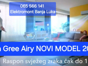 Klima Gree 12 Airy NOVI MODEL sa ugradnjom 065 566 141 B.Luka — fotografija 1