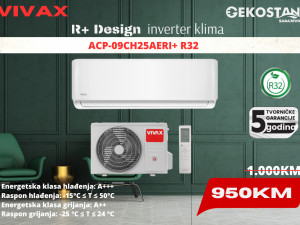 Vivax R+ design inverter klima 9-ka R32 (-5%) — fotografija 1