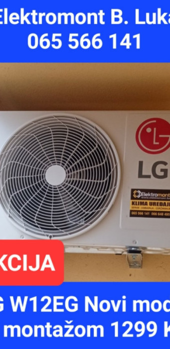 Klima LGS12ET WI-FI dual INVERTER sa montažom Elektromon B.Luka — fotografija 1