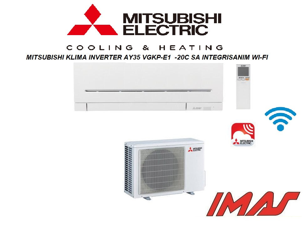 KLIMA INVERTER AY35  -20C R32 A+++ MITSUBISHI WI-FI — fotografija 1