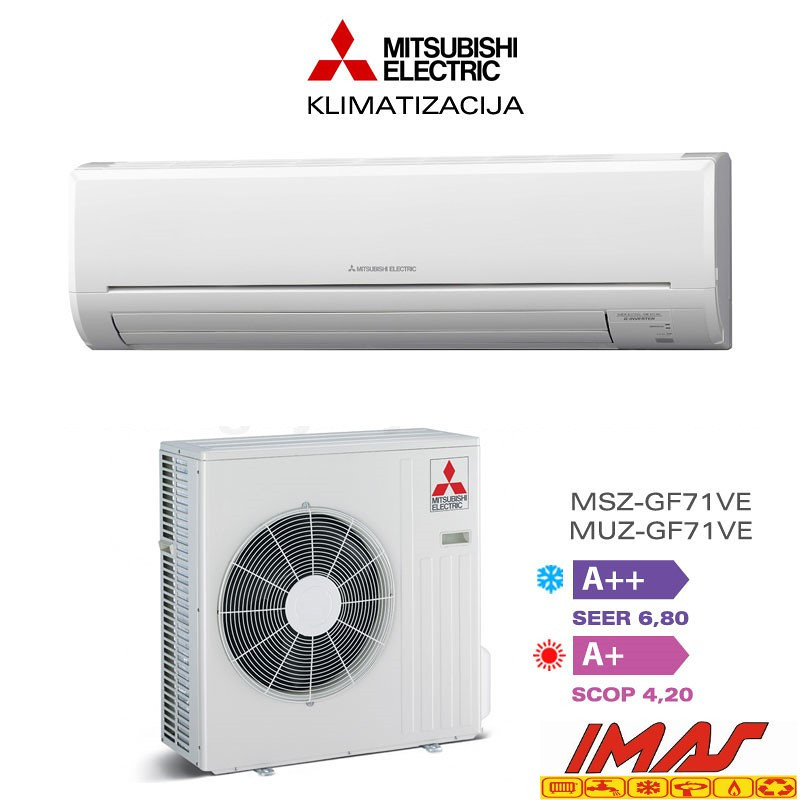 KLIMA INVERTER GF71 MITSUBISHI — fotografija 1