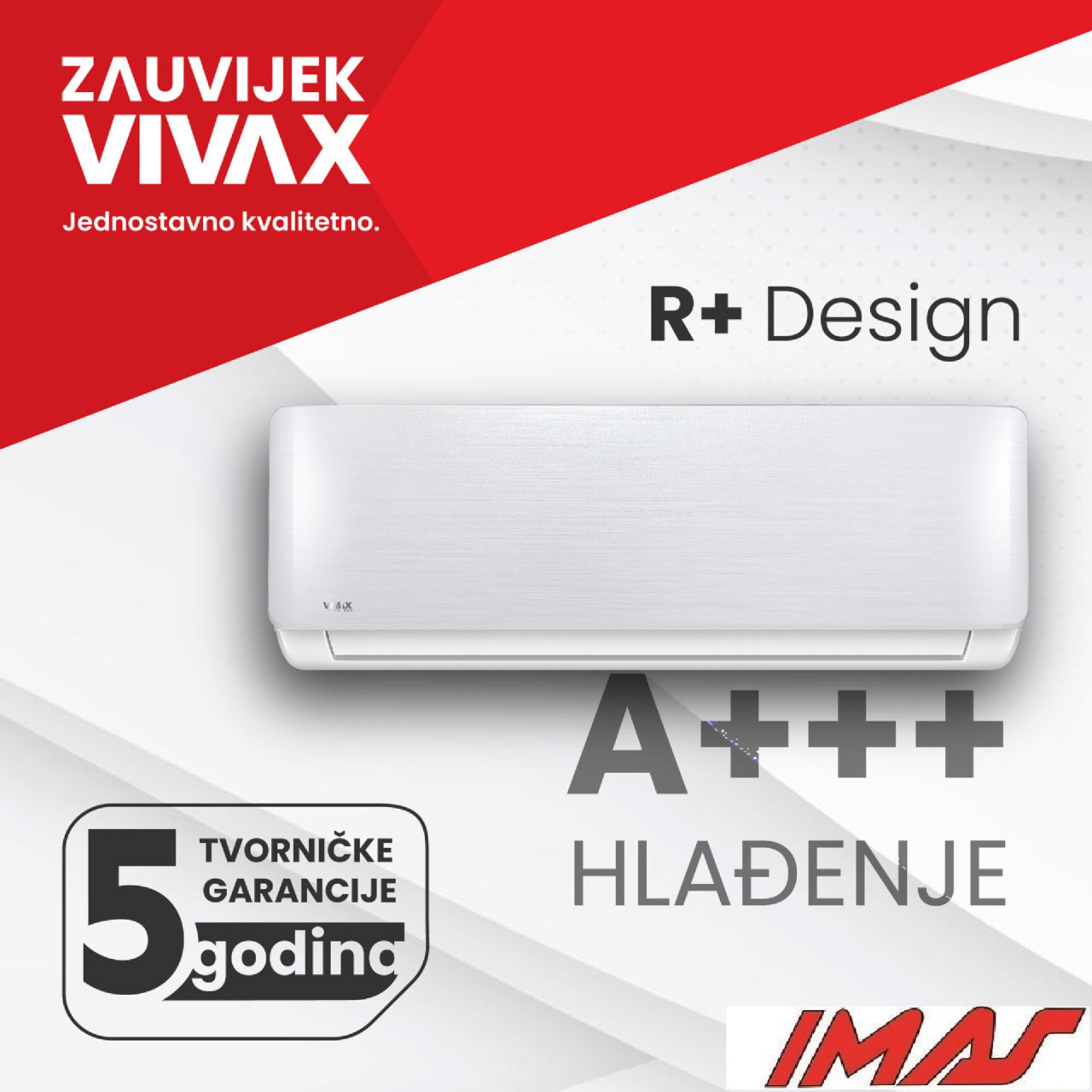 KLIMA VIVAX COOL R DESIGN ACP-12CH35AERI+ R32  -25C — fotografija 1