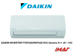 DAIKIN INVERTER FTXF42D/RXF42D R32 Sensira A++ /A+ -15C — fotografija 1