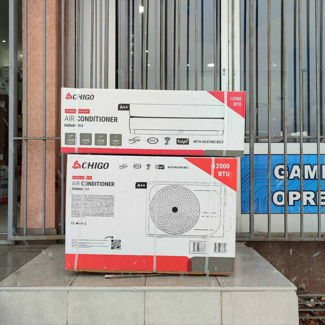 CHIGO Klima Inverter 12ka 3.5kW Vanjski grijač | Bijela — fotografija 1