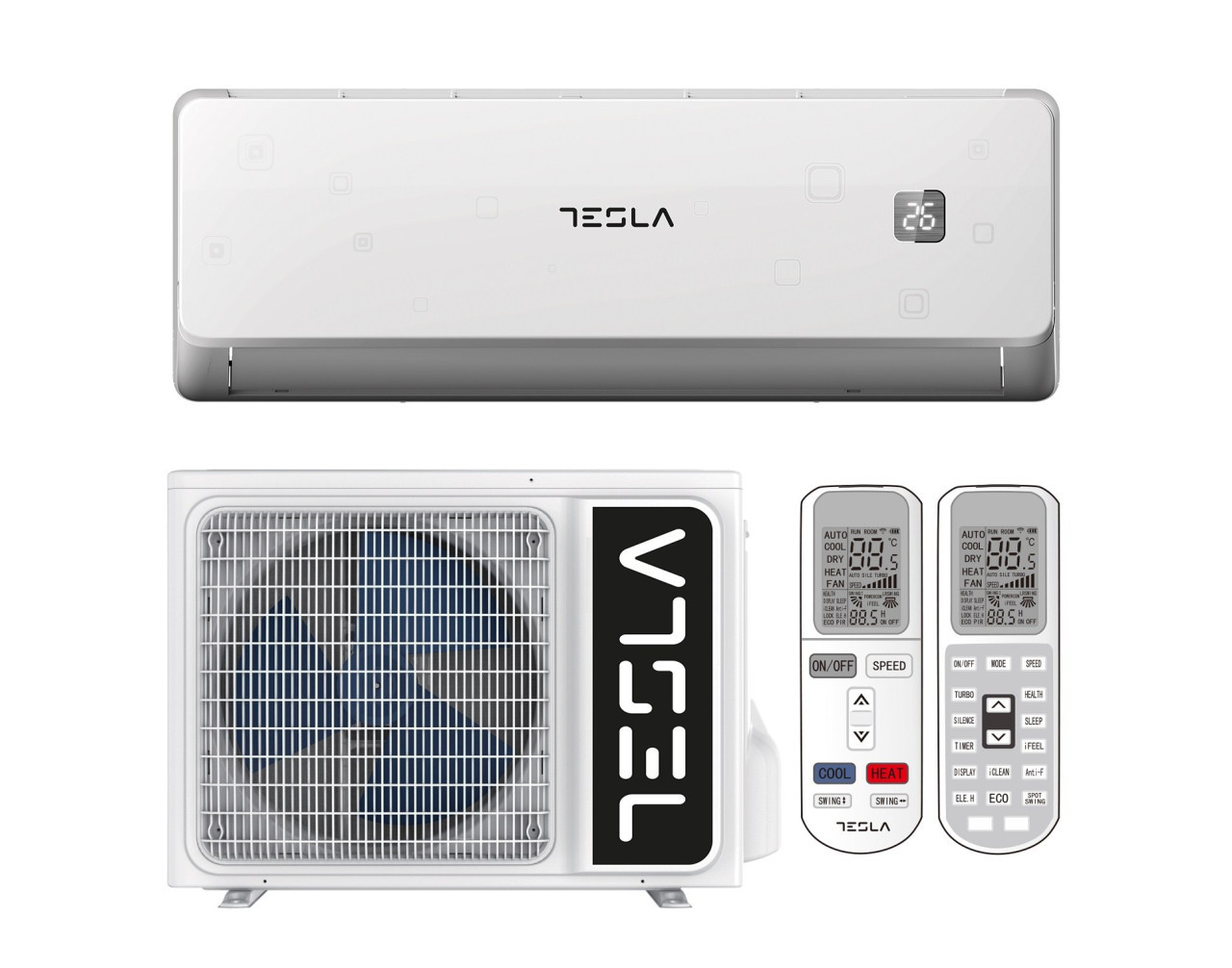 KLIMA TESLA Inverter -20 GRIJAČI 12-KA A+++ — fotografija 1