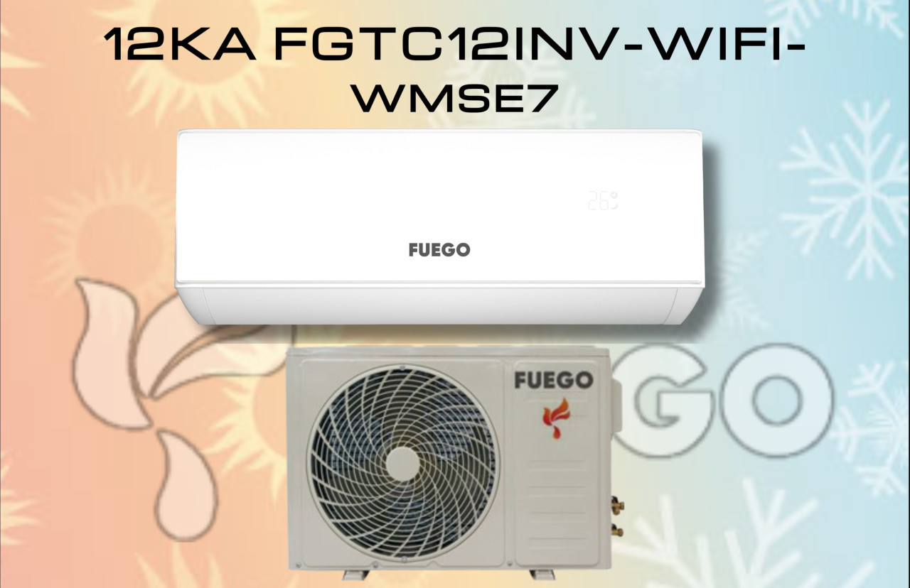 KLIMA SA UGRADNJOM INVERTER 12ka FUEGO FGTC12INV-WIFI-WMSE7 — fotografija 1