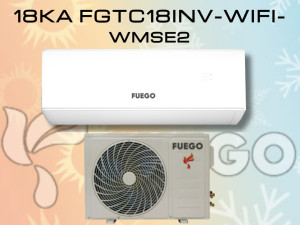 KLIMA SA UGRADNJOM INVERTER 18ka FUEGO FGTC18INV-WIFI-WMSE2 — fotografija 1