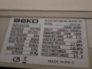 Korišten klima uređaj Beko 12-ka — fotografija 1