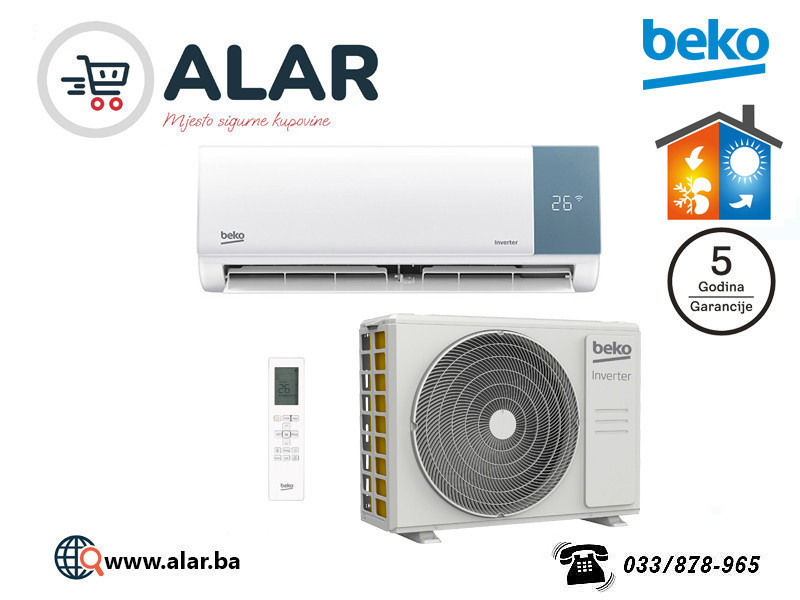 Beko klima BEHPGE 125/126 Inverter PRO WIFI 12 ka 2 grijača — fotografija 1