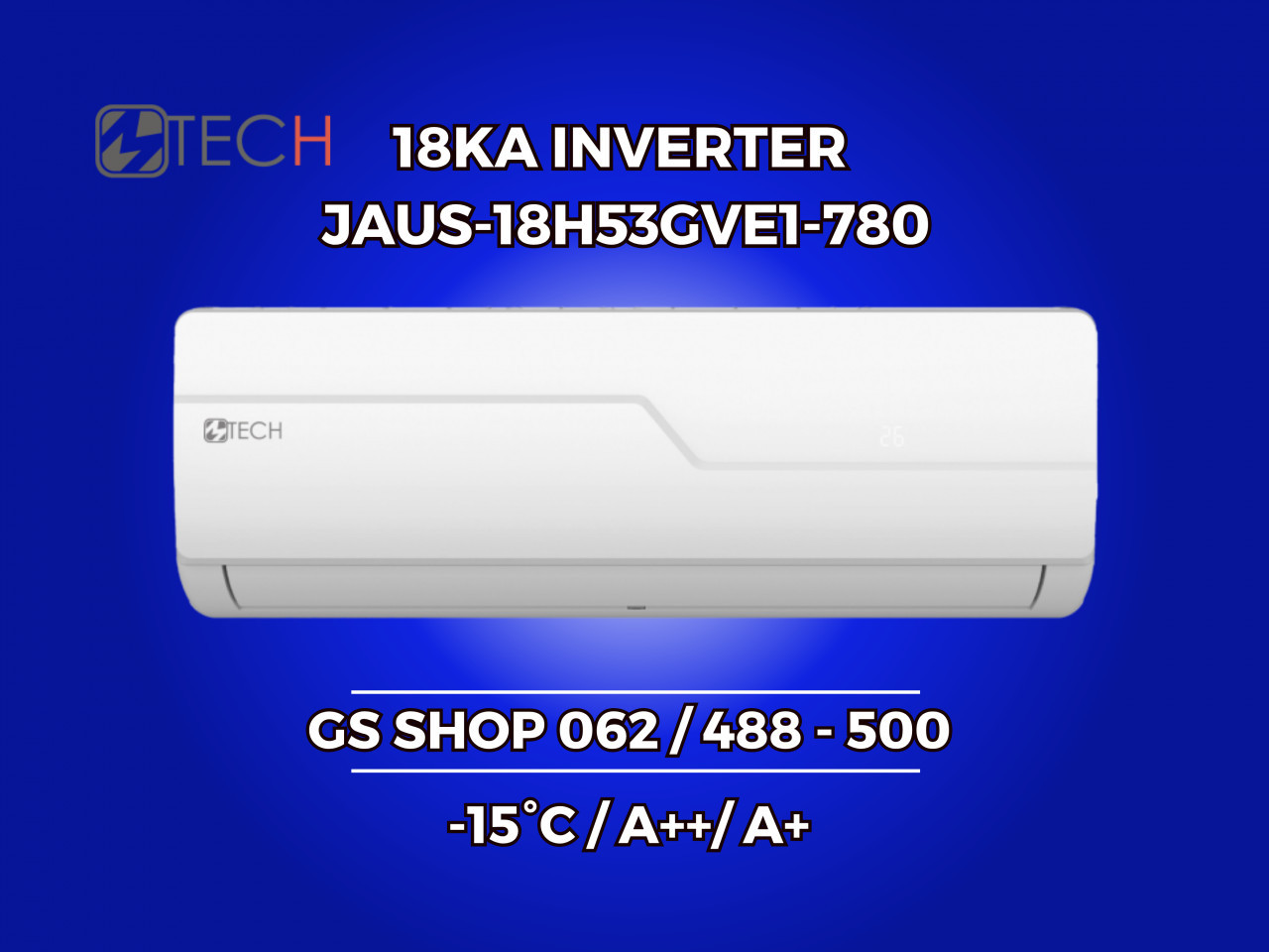 Klima MTECH 18KA Inverter -15 / A++ — fotografija 1