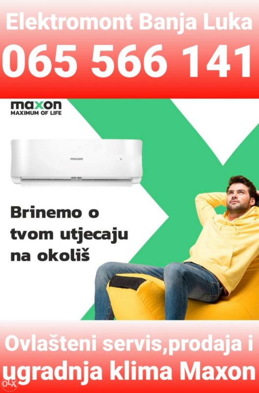 AKCIJA Maxon 12 MIDEA inverter klima A++ Wi-Fi -15 I -25 B.Luka — fotografija 1