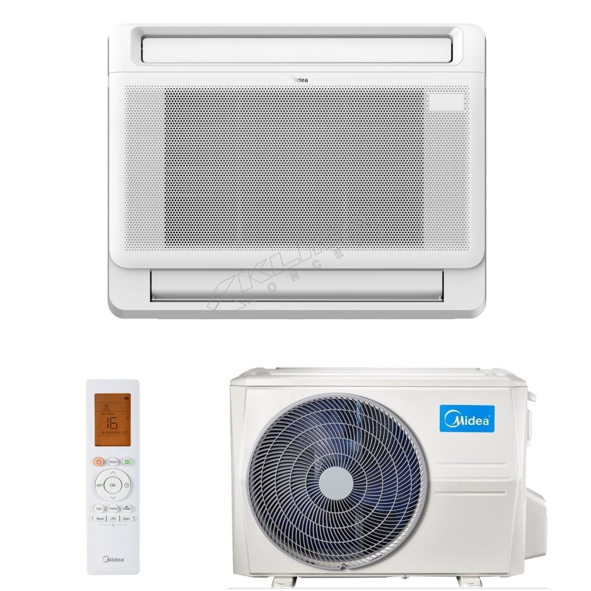 MIDEA Klima 12 podna  MFA2U-12HRFNX(GA)/MOX230-12HFN8-QRDOW(GW) — fotografija 1