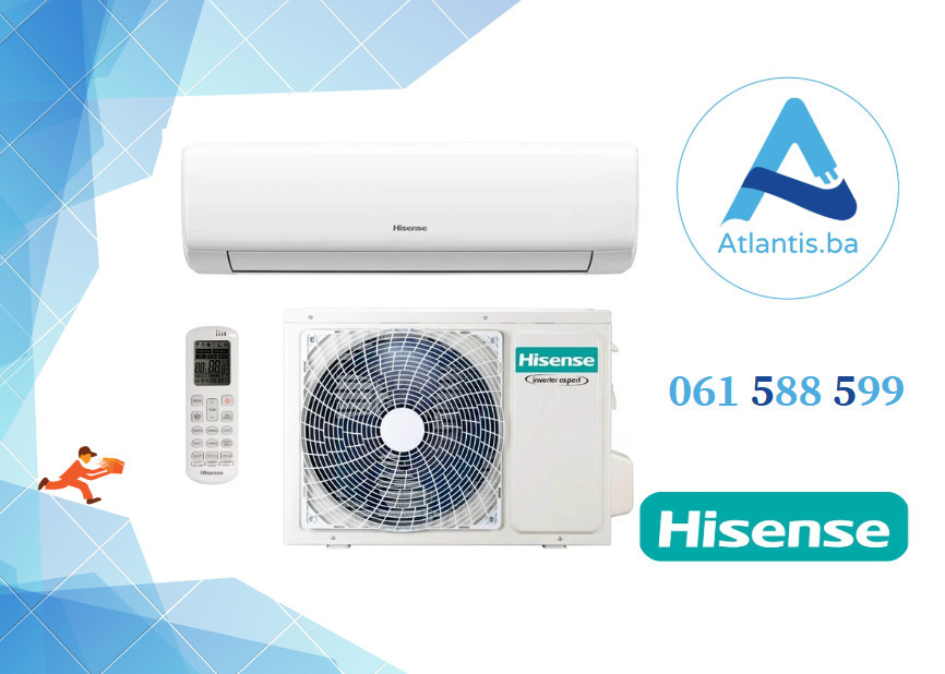 KLIMA UREĐAJ Hisense Wings Pro HiNano 12K INVERTER WI-FI — fotografija 1