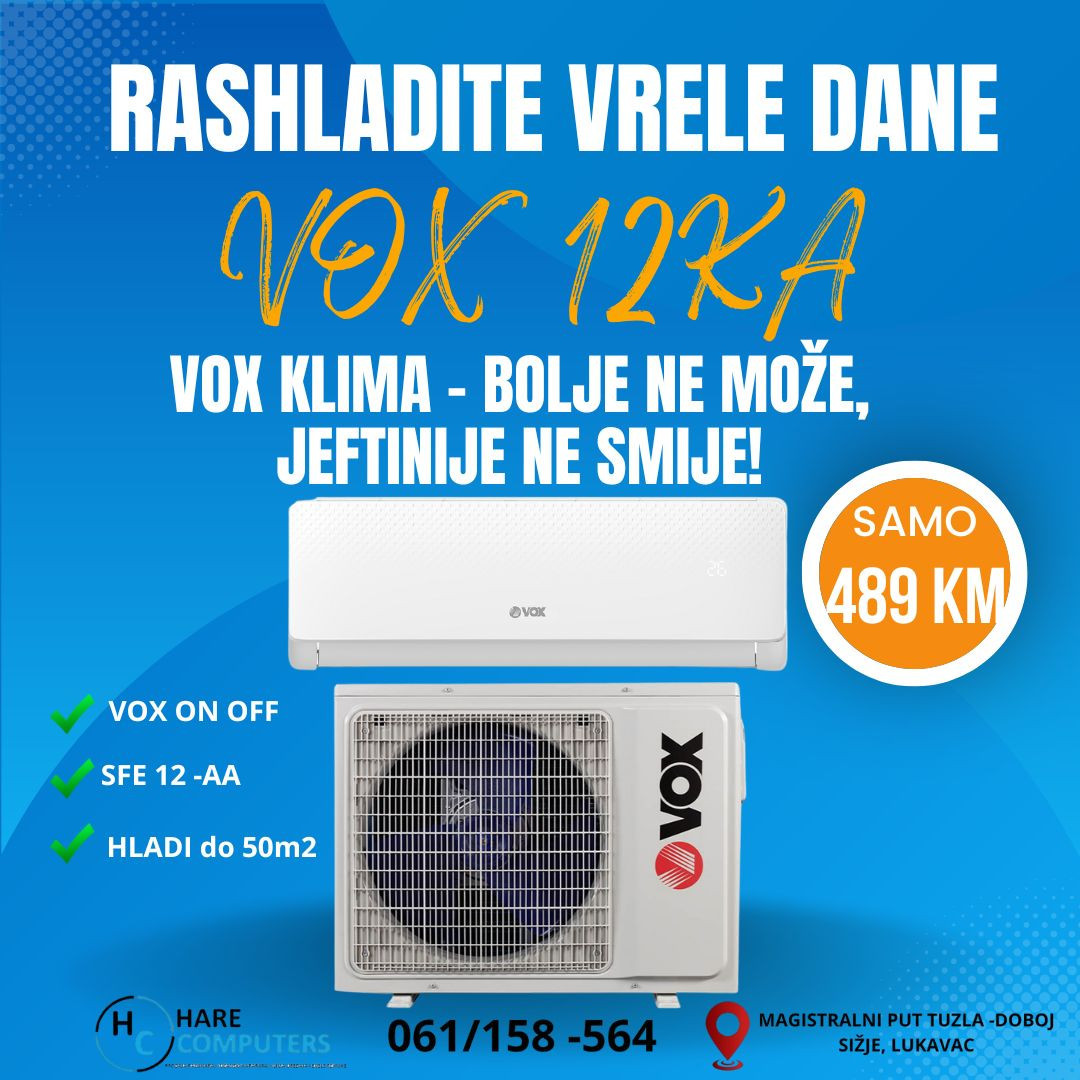 AKCIJA Klima VOX SFE12 -AA Hladjenje — fotografija 1