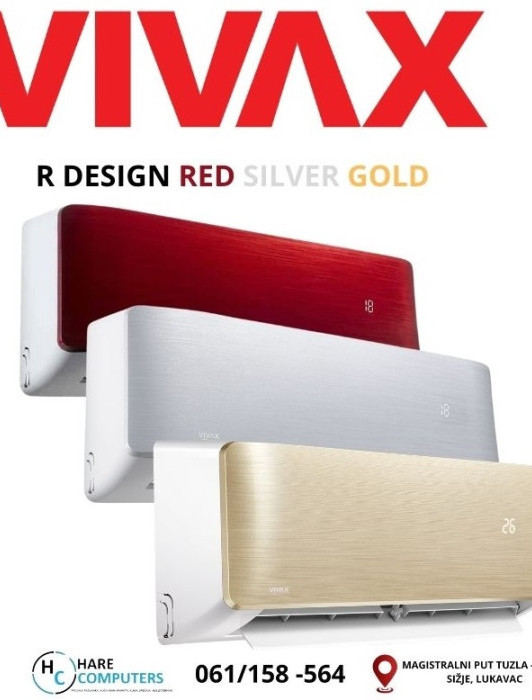 VIVAX Inverter KLIMA AERI ACP-12CH35AERI RED, Silver, Gold — fotografija 1