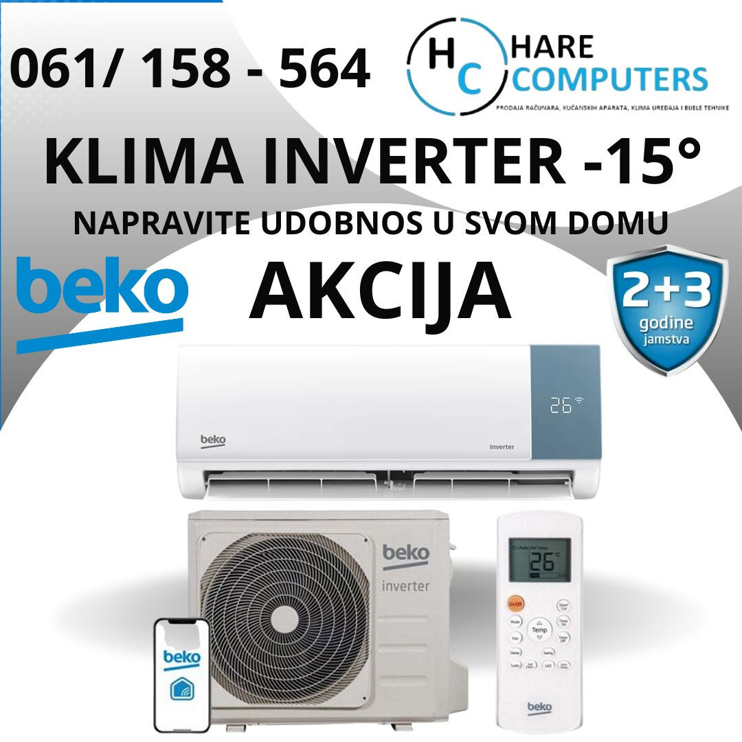 Beko klima inverter 12-ka WiFi, BEHPGE — fotografija 1