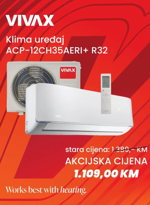 Vivax COOL, klima uređaji, ACP-12CH35AERI+ R32 — fotografija 1
