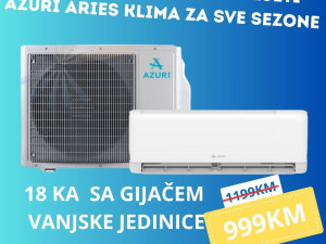 Klima AZURI 18ka GRIJANJE -25 WI-FI Aries 18 VANJSKI GRIJAC — fotografija 1