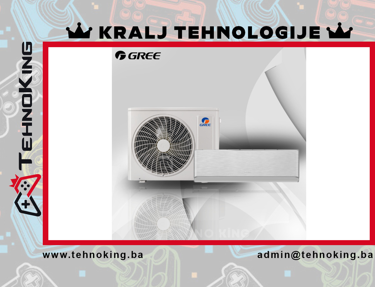 Gree Airy Inverter 12k Klima Uređaj (Siva) — fotografija 1
