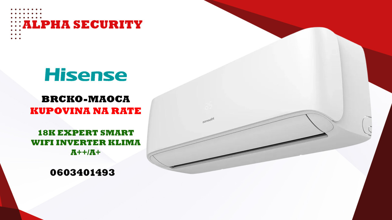 Klima Hisense Inverter 18K/WiFi/Expert Smart/Wings Pro/Hlađenje — fotografija 1