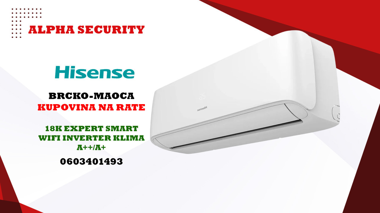 Klima Hisense Inverter 18K/WiFi/Expert Smart/Hlađenje — fotografija 1