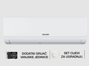 Klima 12 Inverter sa vanjskim grijacem A+++ 1220F-DOTS Falcom — fotografija 1