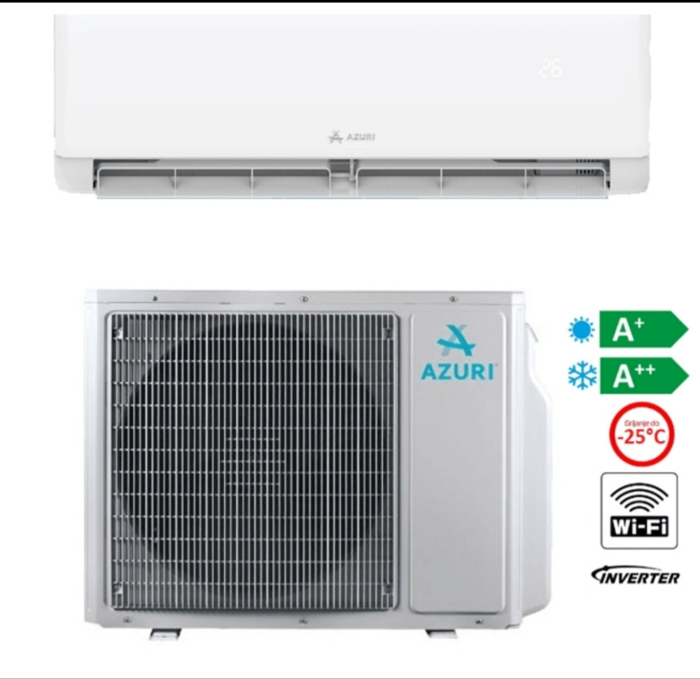 AZURI KLIMA UREDJAJ 18ka INVERTER -25c GRIJAC VANJSKE JEDINICE — fotografija 1