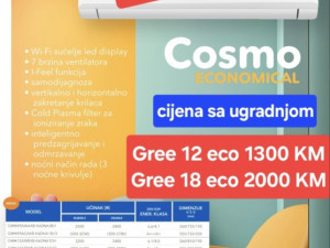 AKCIJA klima Gree inverter Cosmo Eco -15 Wi-Fi Elektromont B.Luka — fotografija 1