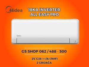 Klima Midea All Easy Pro 18KA -25/A+++/DVA GRIJAČA — fotografija 1