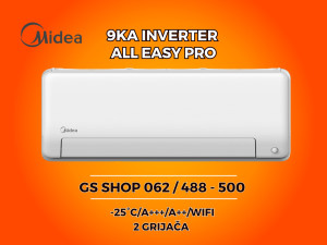 Klima Midea All Easy Pro 9KA -25/A+++/DVA GRIJAČA — fotografija 1