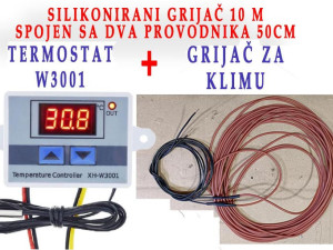 Grijač za klimu silikonirano kablo spojeno i termostat