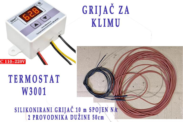 DEFROSTER za klimu klima grijač termostat w3001 — fotografija 1