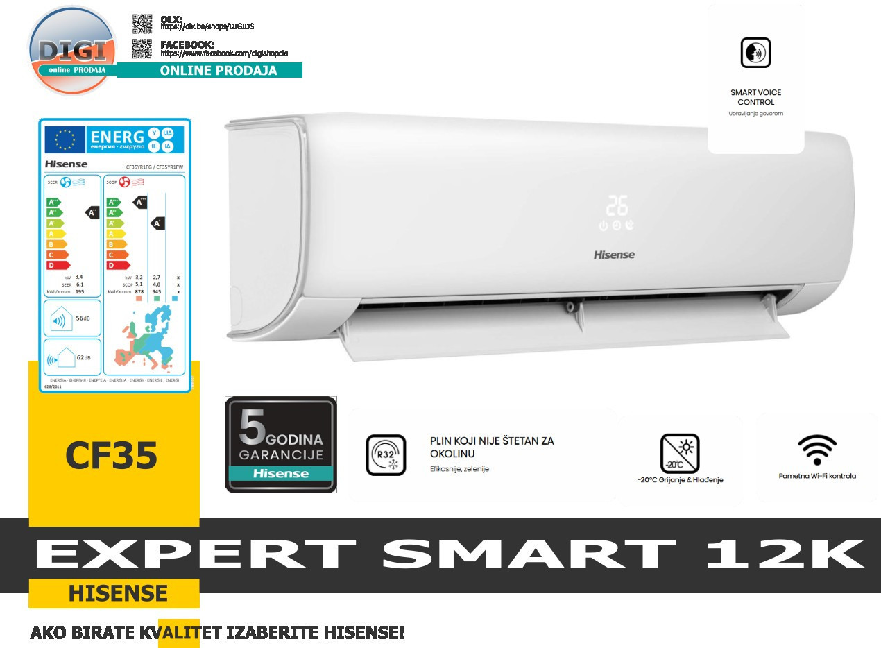 HISENSE EXPERT SMART 12 12K DIGI PRNJAVOR — fotografija 1