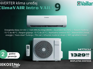 VAILLANT inverter klima climaVAIR VAIL 9-ka A++/A+ (-10%) — fotografija 1