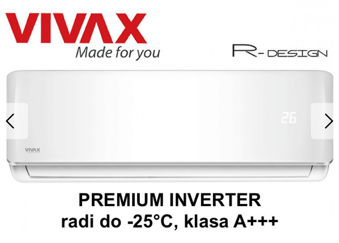VIVAX AERI 12ka -25 A+++ Vanjski Grijaci GRATIS WIFI MODUL! — fotografija 1