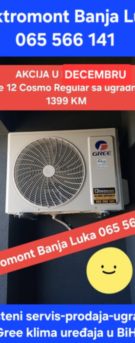 Klima inverter sa montažom najjeftinije Elektromont Banja Luka — fotografija 1