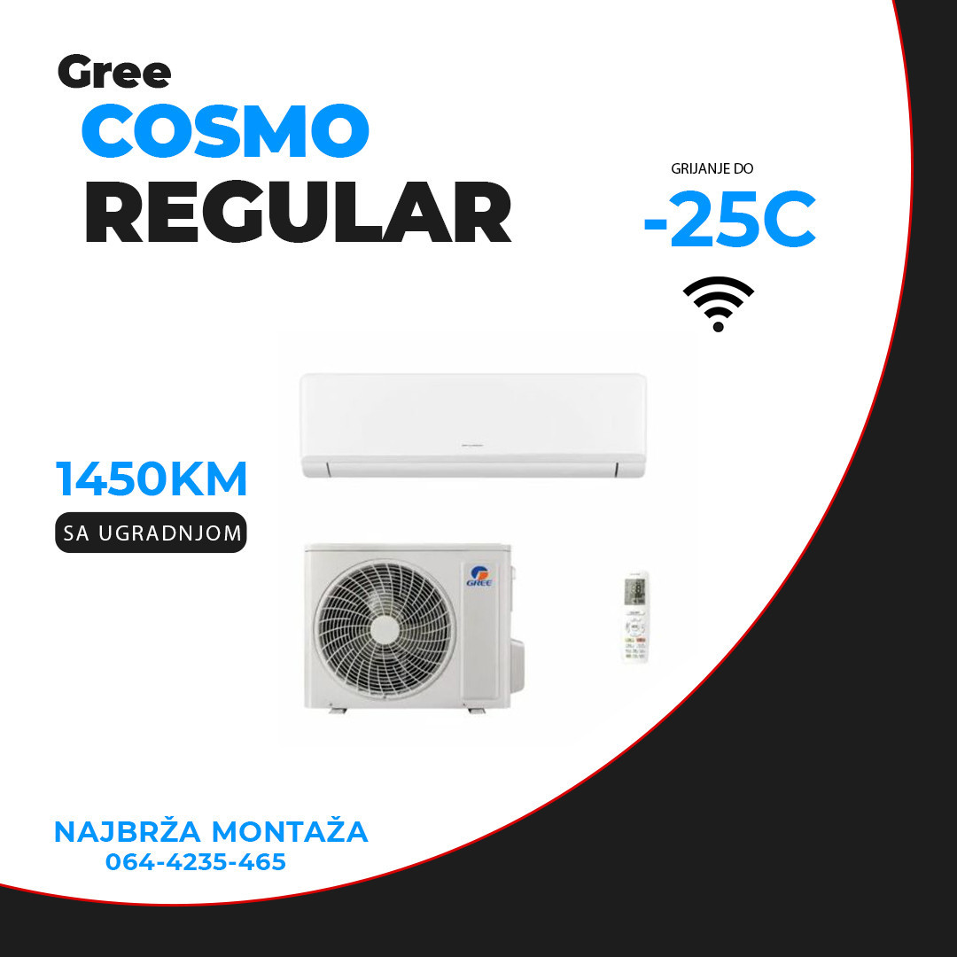 GREE COSMO REGULAR 12-KA SA UGRADNJOM — fotografija 1