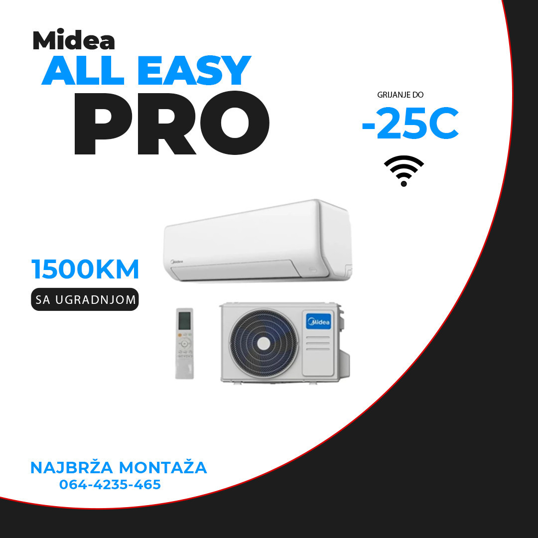 Midea All Easy PRO 12-ka SA UGRADNJOM AKCIJA! — fotografija 1