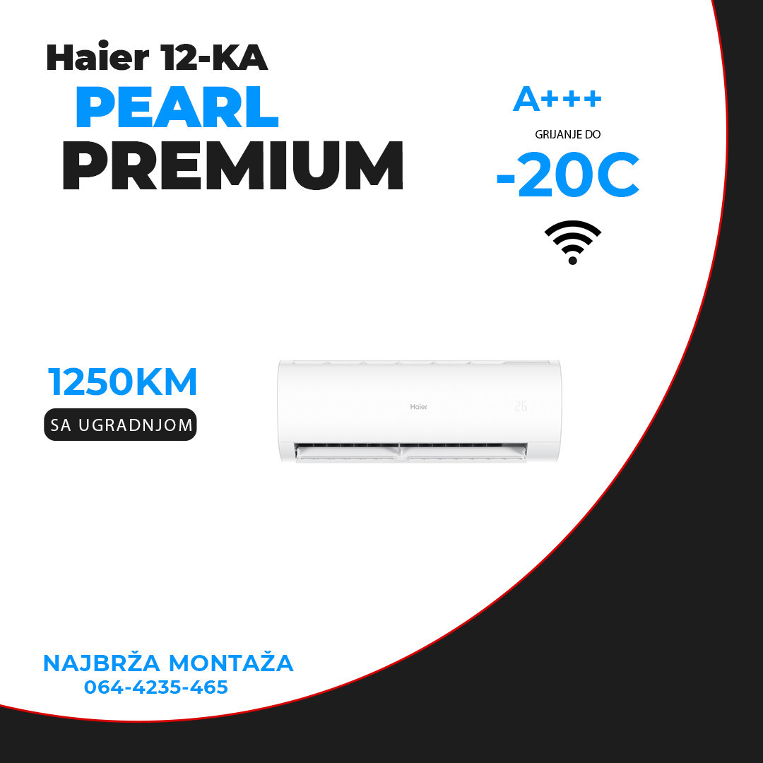 HAIER PEARL PREMIUM 12-KA SA UGRADNJOM — fotografija 1
