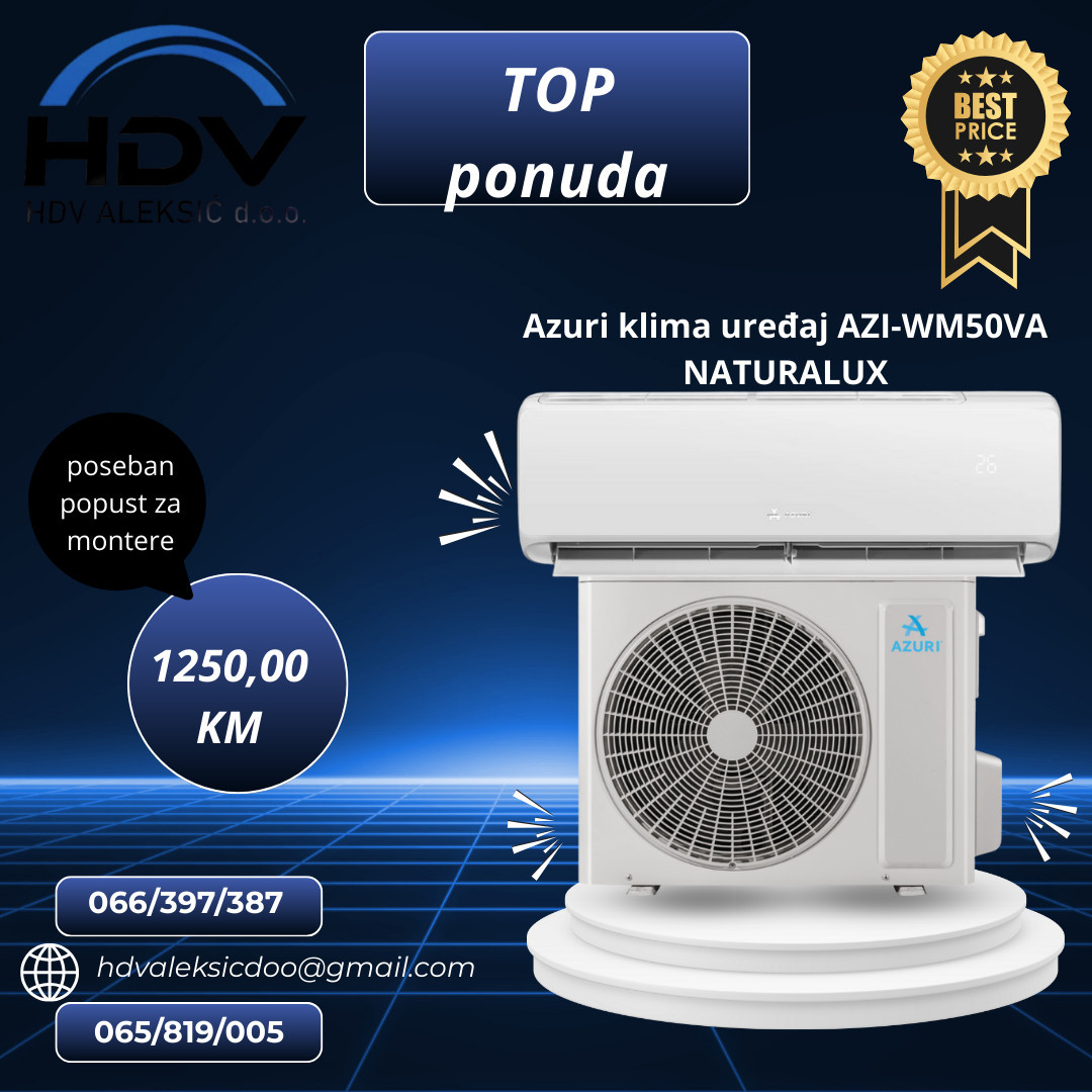 AZURI NATURALUX 18ka AZI-WM50VA - — fotografija 1