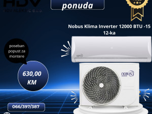 Klima uredjaj Nobus inverter 12 BTU -15