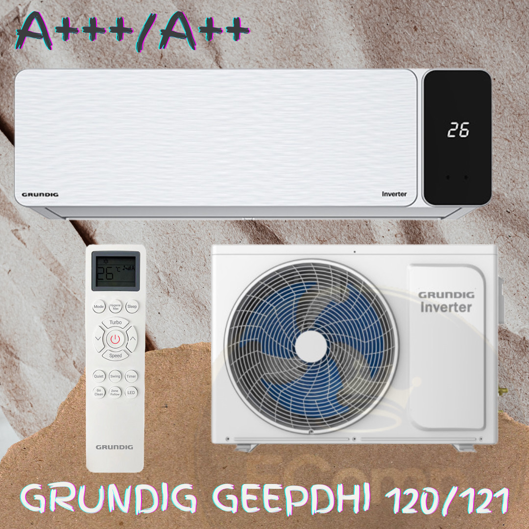 GRUNDIG KLIMA -20 A+++ 12KA GEEPDH 120/121 INVERTER WIFI 12 — fotografija 1